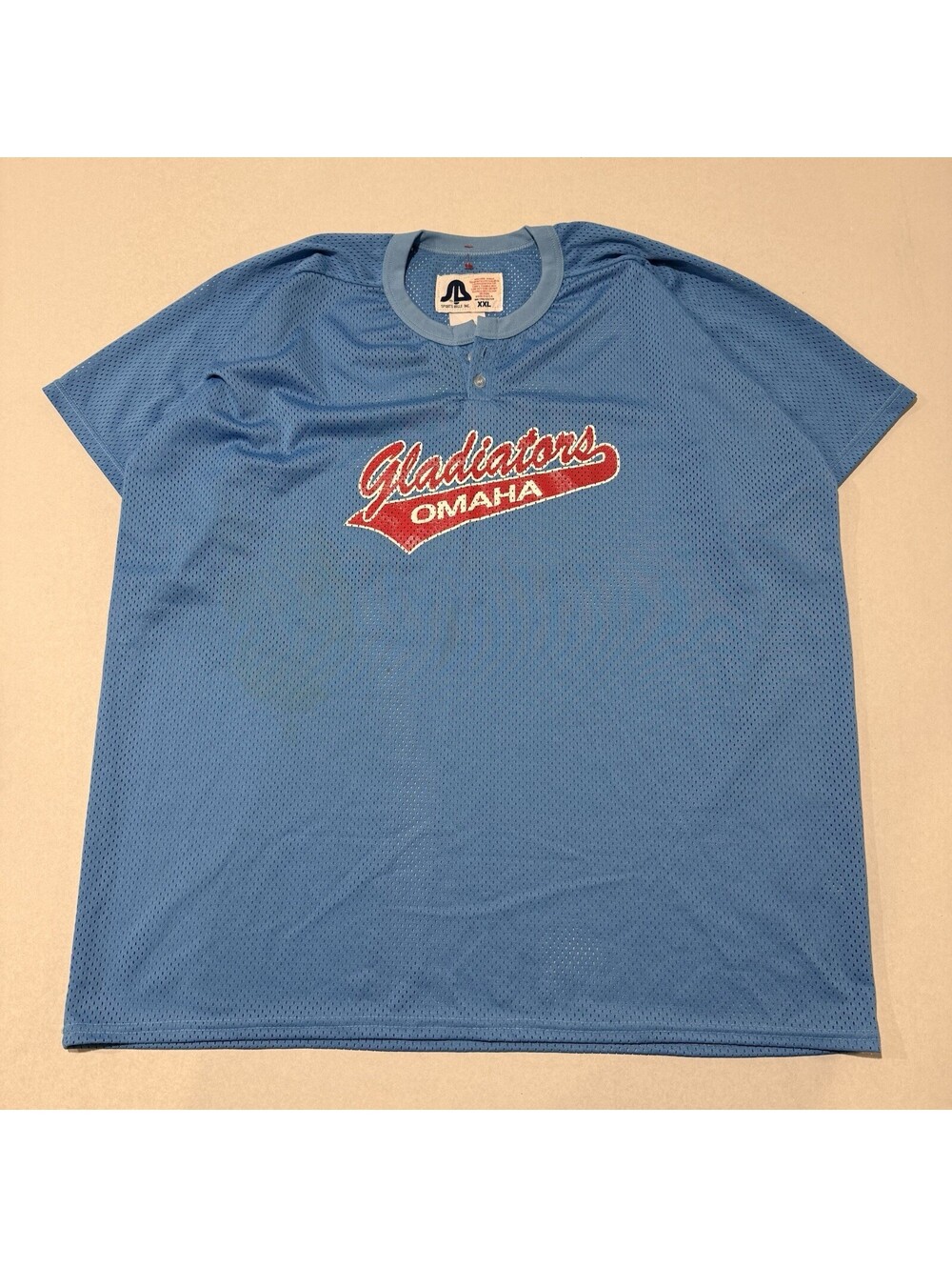 Vintage 90s Gladiators Omaha Mesh Jersey Size 2XL Made In USA Men’s